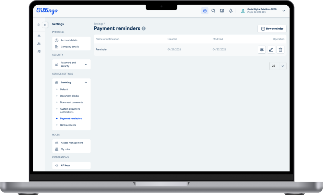 Online payment options